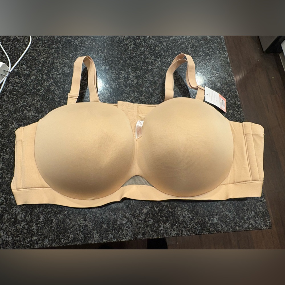 Cacique Seamless Tan Strapless Bra